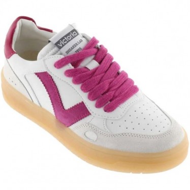 Victoria 1257129 Seoul, sneaker da donna effetto pelle FUCSIA