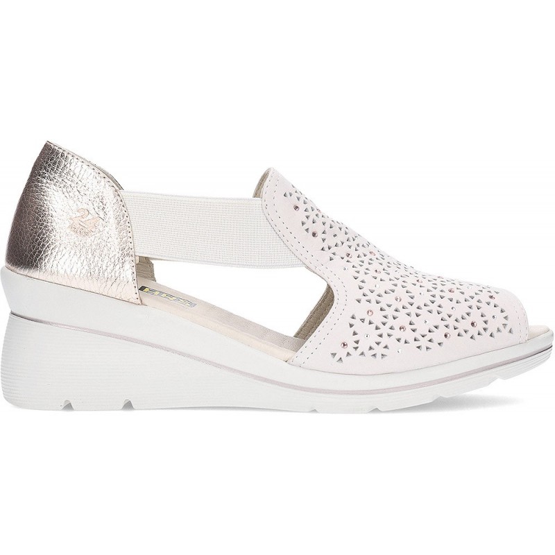 Sandalo in pelle 24 HRS Relax 26453 CREMA
