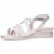 Sandalo con cinturino da donna 24 HOURS 26519 PLATINO