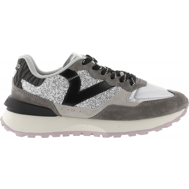 Victoria 8807103 Scarpe da ginnastica con glitter in metallo Rush PLATA