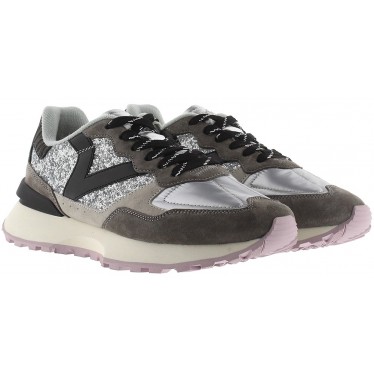 Victoria 8807103 Scarpe da ginnastica con glitter in metallo Rush PLATA