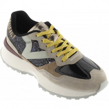 Victoria 8807103 Scarpe da ginnastica con glitter in metallo Rush NEGRO