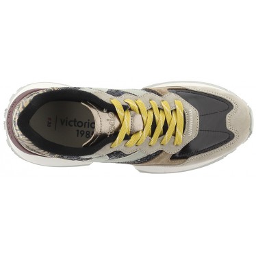 Victoria 8807103 Scarpe da ginnastica con glitter in metallo Rush NEGRO