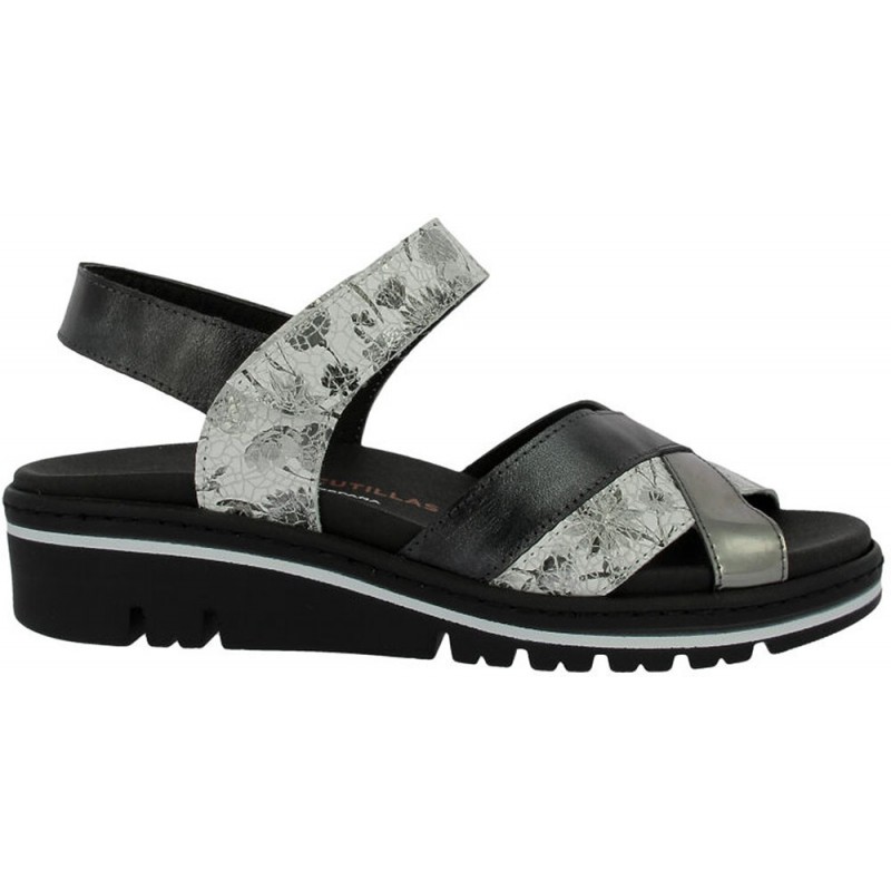 Sandali da donna Doctor Cutillas 36149 Autoadesivi NEGRO