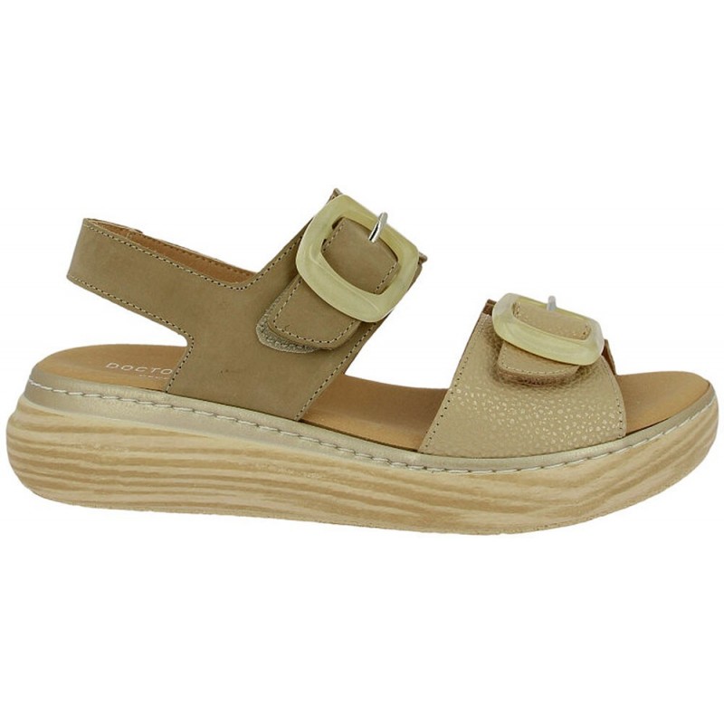 Doctor Cutillas 46019 Sandali autoadesivi da donna TAUPE