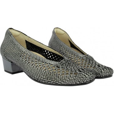 Scarpe con tacco intrecciate Doctor Cutillas 81254 ACERO