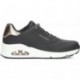SKECHERS sneakers da donna 155196 luccicanti BLACK