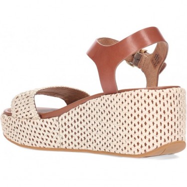 Sandali con zeppa intrecciati FITFLOP Platforms JG1 TAN_IVORY