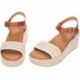 Sandali con zeppa intrecciati FITFLOP Platforms JG1 TAN_IVORY