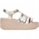 Sandali con plateau FITFLOP JF5 da donna PLATINO
