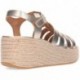 Sandali con plateau FITFLOP JF5 da donna PLATINO
