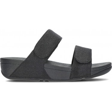 Sandali scorrevoli FitFlop FZ9 Lulu Shimmerlux regolabili BLACK