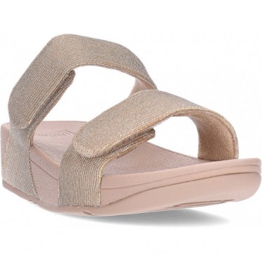 Sandali scorrevoli FitFlop FZ9 Lulu Shimmerlux regolabili LATTE_BEIGE