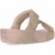 Sandali scorrevoli FitFlop FZ9 Lulu Shimmerlux regolabili LATTE_BEIGE