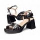 Sandali con tacco WONDERS Danna G-6810 NEGRO