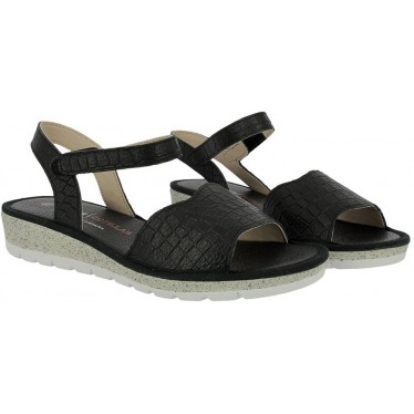 Sandalo autoadesivo da donna Doctor Cutillas 35325 NEGRO