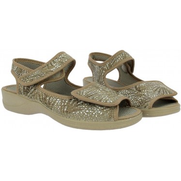Sandali da donna Doctor Cutillas 21757 Autoadesivi BEIG