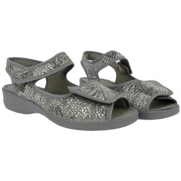 Sandali da donna Doctor Cutillas 21757 Autoadesivi ANTRACITA