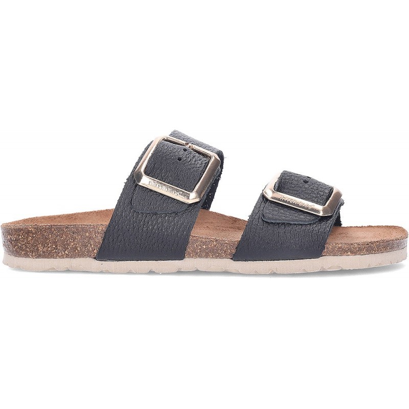 Sandali in pelle INTERBIOS 7232 NEGRO