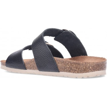 Sandali in pelle INTERBIOS 7232 NEGRO