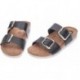 Sandali in pelle INTERBIOS 7232 NEGRO