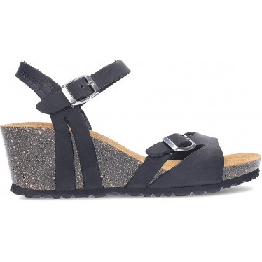 Sandalo con zeppa INTERBIOS 5612 NEGRO
