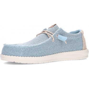 Mocassini da uomo Hey Dude Wallybraided AQUA_TAN