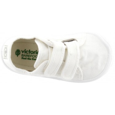 Scarpe sportive a piedi nudi per bambini Victoria 1370111 Bosco Basket BLANCO