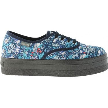 Victoria 109229 Scarpa sportiva da donna con stampa Liberty inglese MARINO