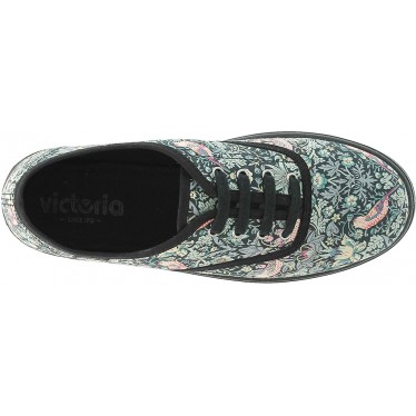 Victoria 109229 Scarpa sportiva da donna con stampa Liberty inglese NEGRO