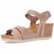 Sandali con zeppa INTERBIOS 5634 BEIG