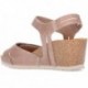 Sandali con zeppa INTERBIOS 5634 BEIG