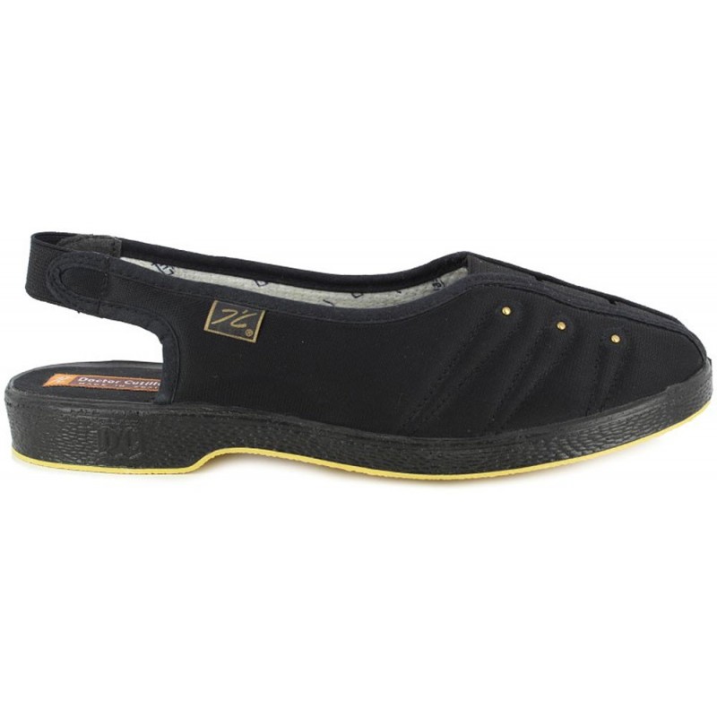 Sandalo autoadesivo da donna Doctor Cutillas 449 NEGRO
