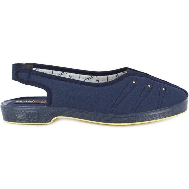 Sandalo autoadesivo da donna Doctor Cutillas 449 AZUL