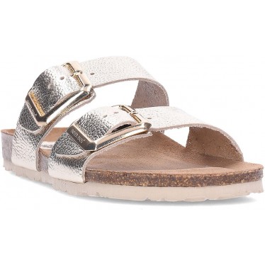 Sandali in pelle INTERBIOS 7232 PLATINO