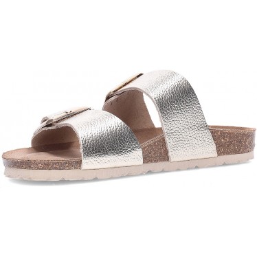 Sandali in pelle INTERBIOS 7232 PLATINO