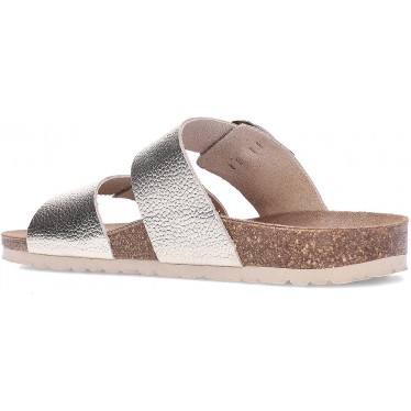 Sandali in pelle INTERBIOS 7232 PLATINO