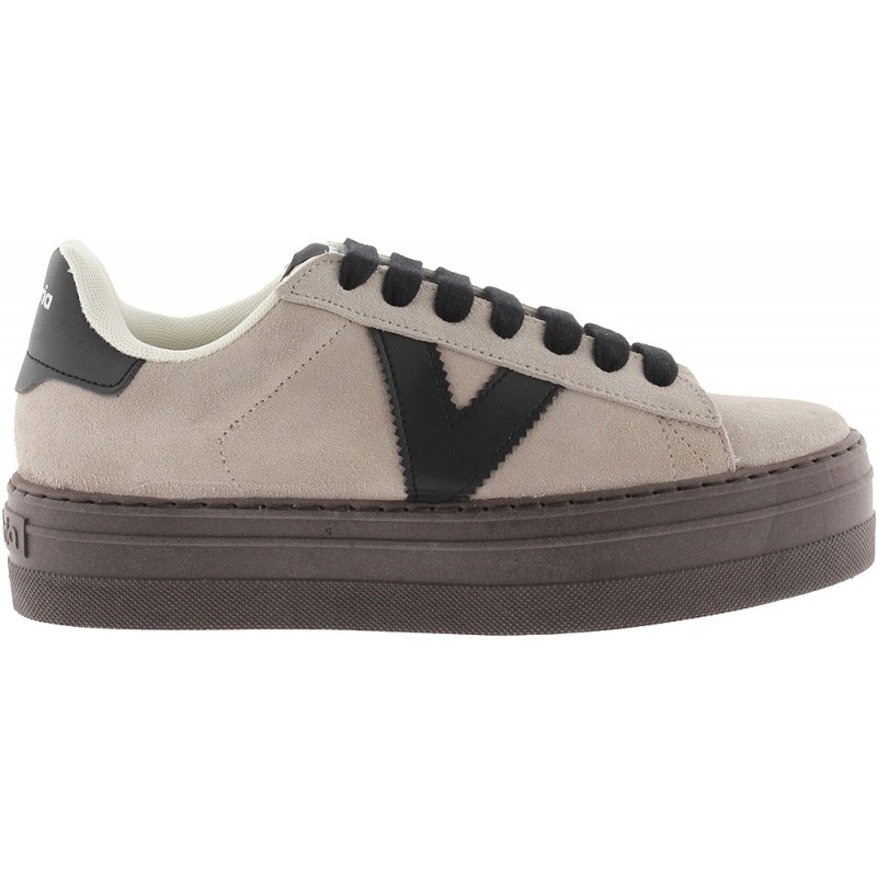 Victoria 1092171 Barcelona Suede Sneakers da donna BEIGE