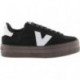 Victoria 1092171 Barcelona Suede Sneakers da donna NEGRO