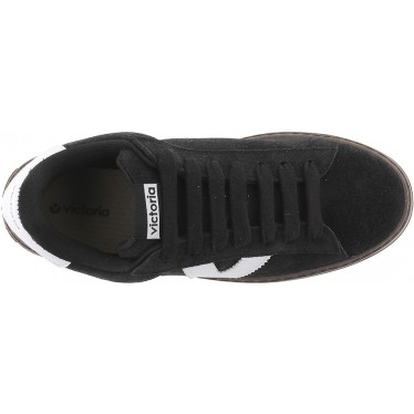 Victoria 1092171 Barcelona Suede Sneakers da donna NEGRO