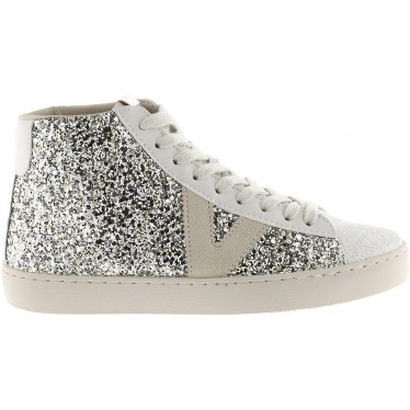 Victoria 1126189 Berlin Glitter Stivale da donna PLATA