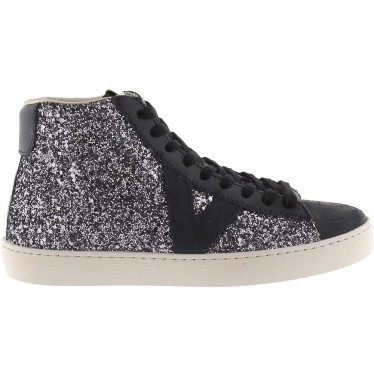 Victoria 1126189 Berlin Glitter Stivale da donna NEGRO