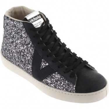 Victoria 1126189 Berlin Glitter Stivale da donna NEGRO