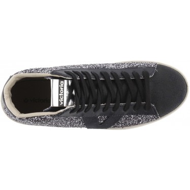 Victoria 1126189 Berlin Glitter Stivale da donna NEGRO