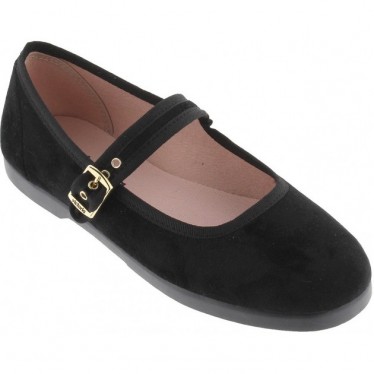 Victoria 1080111 Ballerine da donna in velluto Gong-Fu NEGRO