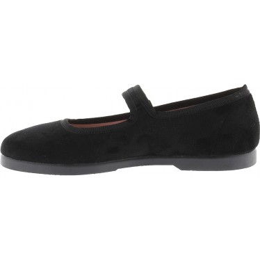 Victoria 1080111 Ballerine da donna in velluto Gong-Fu NEGRO