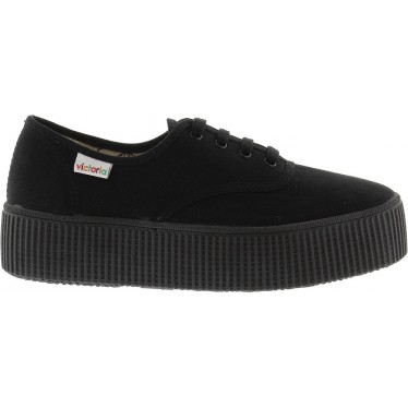 Victoria 1116101 Scarpa sportiva da donna con doppia tela NEGRO