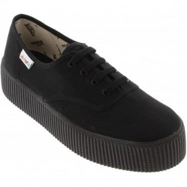 Victoria 1116101 Scarpa sportiva da donna con doppia tela NEGRO