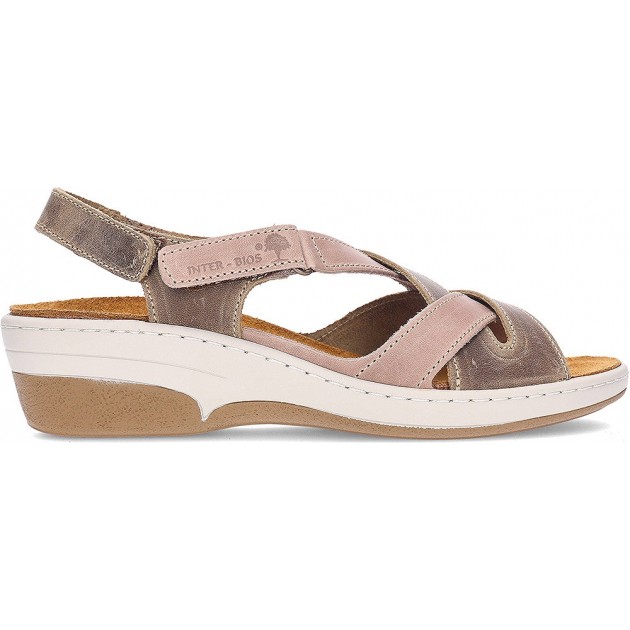 Sandali intrecciati Interbios 3017 KAKI_BEIG Sandali intrecciati Interbios 3017 KAKI_BEIG