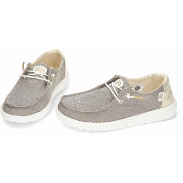 HEY DUDE Scarpe da donna metallizzate scintillanti HD41082 GOLD
